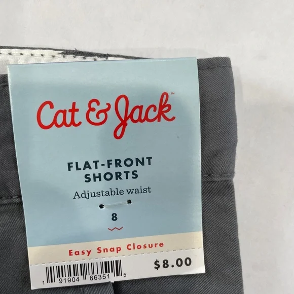 Cat & Jack Gray Shorts NWT - Picture 2 of 3